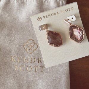 Kendra Scott Dax Sable Mica Drop Earrings